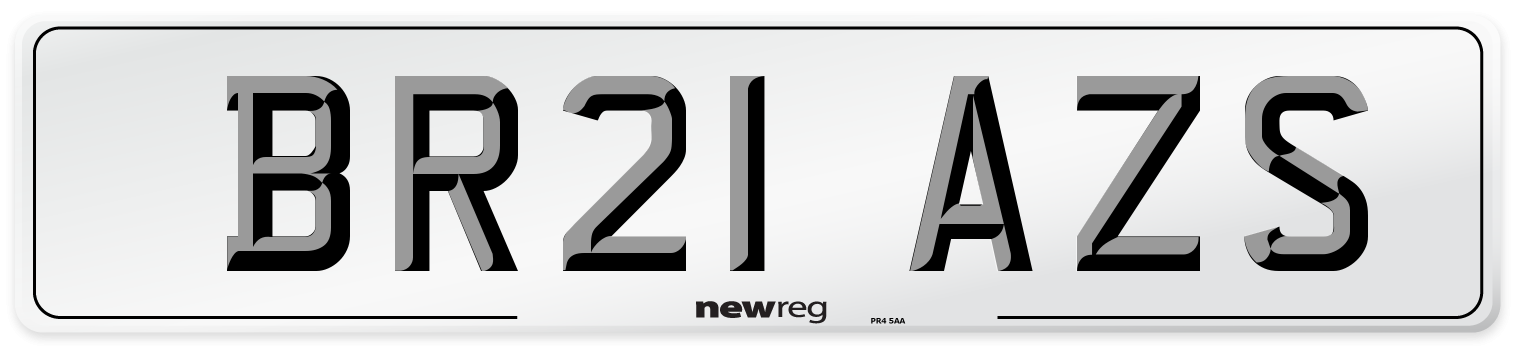 BR21 AZS Number Plate from New Reg